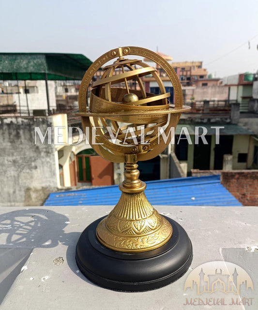 MEDIEVALMART FR Longue-Vue Nautique Antique 50X en Laiton – Télescope Portable de 18" pour Décoration Nautique