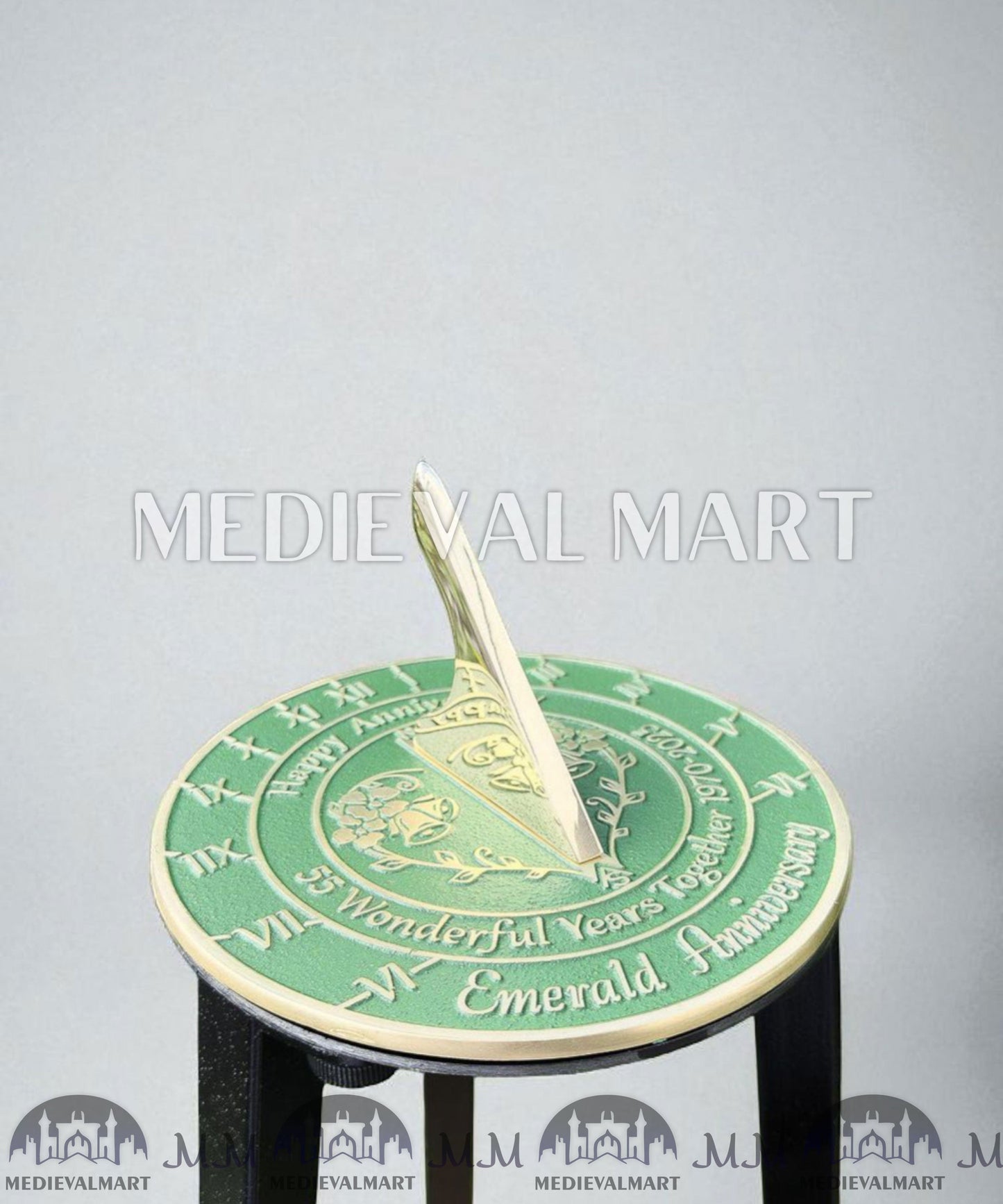 MEDIEVALMART FR Bouclier Viking Iconique Valhalla Noir/Gris – Ivar le Désossé avec Pointes en Fer | Cadeau pour Papa