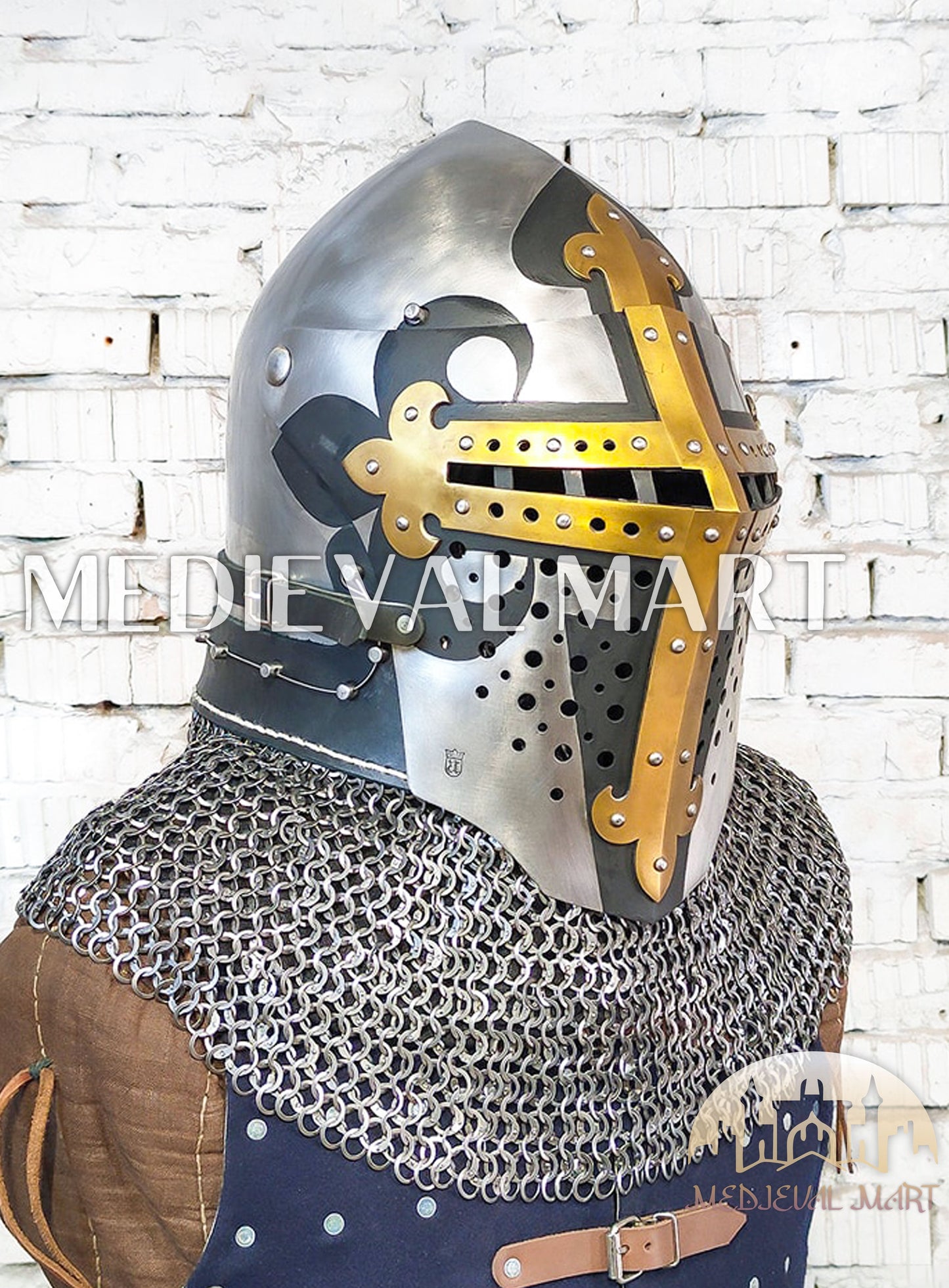 MEDIEVALMART FR Ensemble Exclusif De Gantelets Noirs Inspirés De Sauron Witcher LOTR Avec Décor Doré