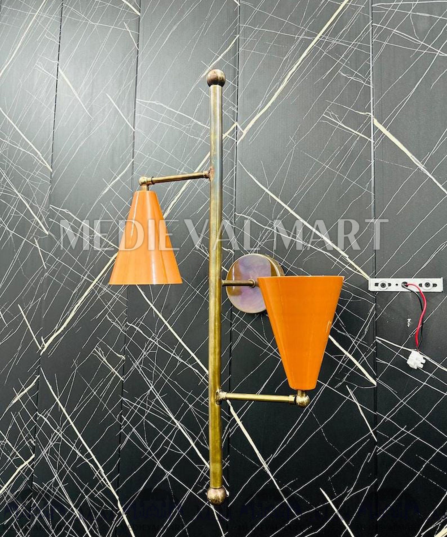 MEDIEVALMART FR Applique Murale en Laiton Fabriquée à la Main : Luminaire