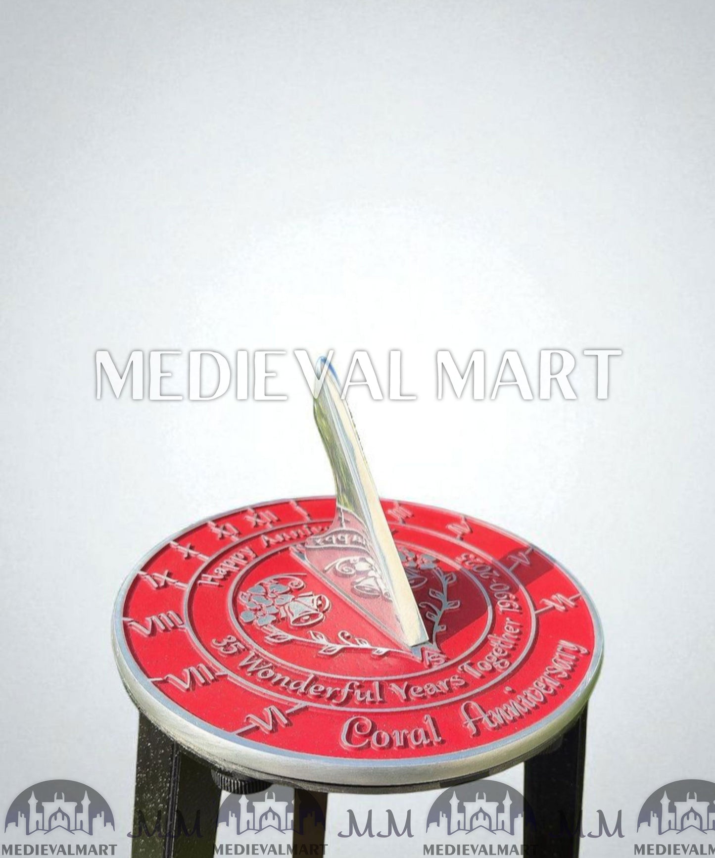 MEDIEVALMART FR Bouclier Viking Iconique Valhalla Noir/Gris – Ivar le Désossé avec Pointes en Fer | Cadeau pour Papa