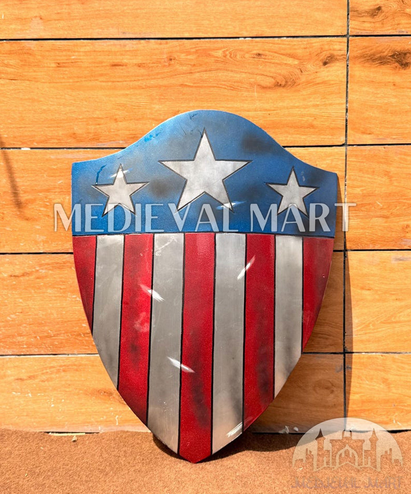 MEDIEVALMART FR Bouclier Endommagé de Steve Rogers – First Avengers | Cadeau pour Cosplay