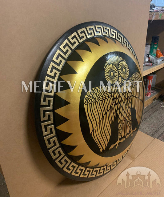 MEDIEVALMART FR Bouclier Viking Iconique Jarl Borg à Pointes en Fer – Bouclier Viking Battleworn | Cadeau pour Papa