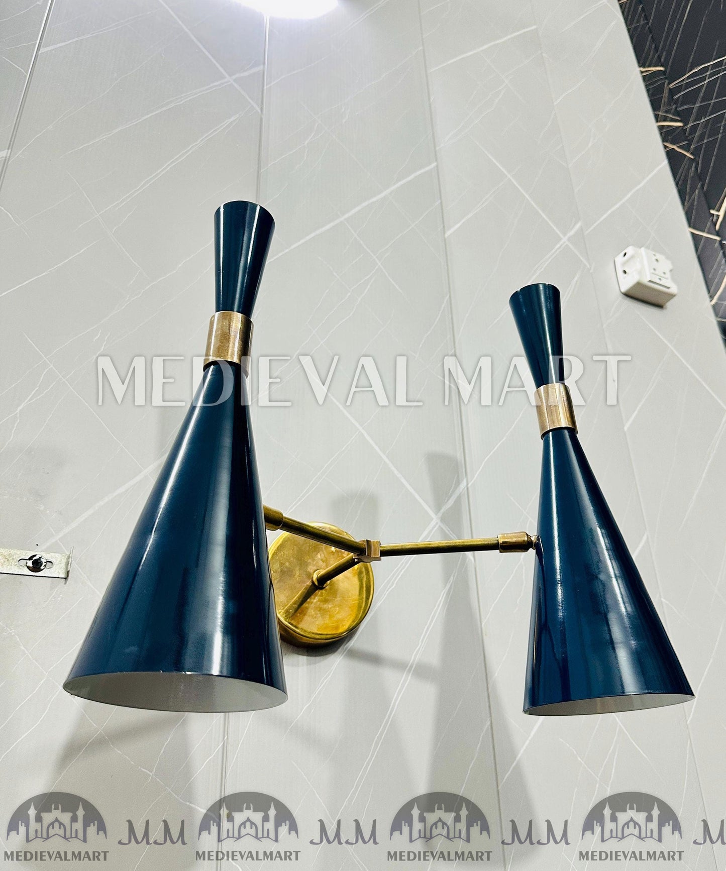 MEDIEVALMART FR Applique Murale en Laiton Fabriquée à la Main : Luminaire