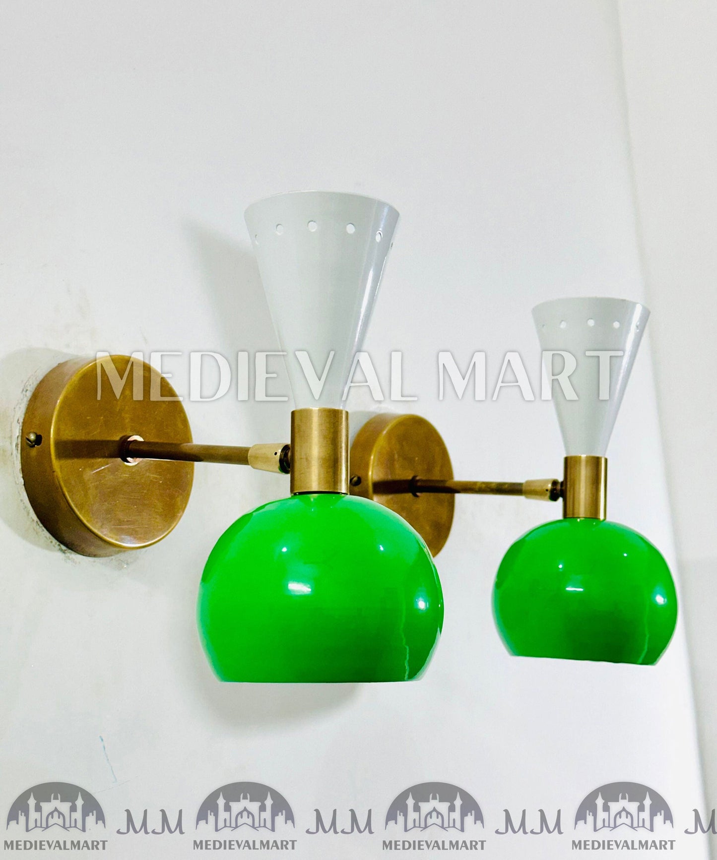 MEDIEVALMART FR Applique Murale Scarabée Vintage en Laiton : Luminaire Mural Mid-Century Modern