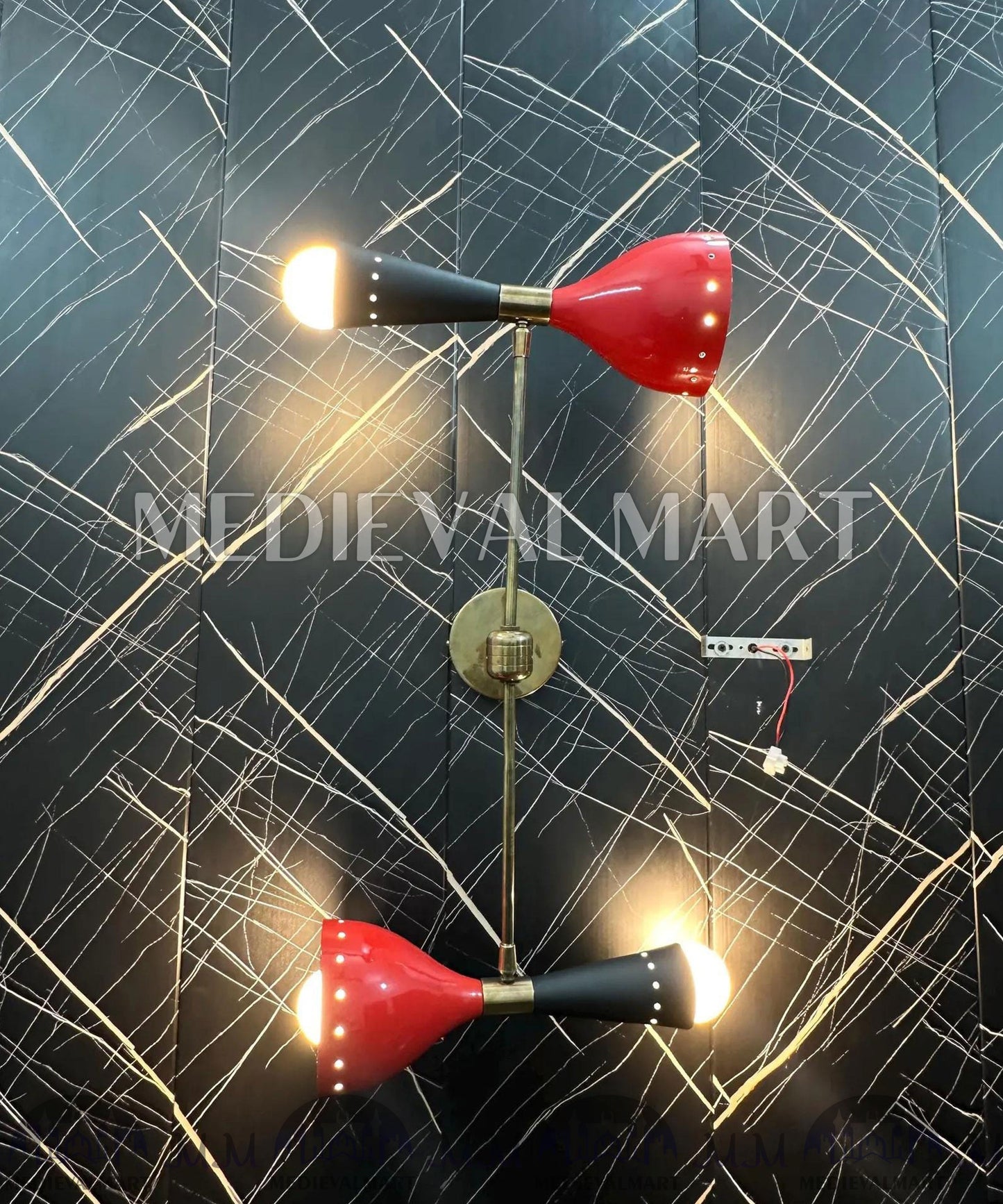 MEDIEVALMART FR Applique Murale en Laiton Fabriquée à la Main : Luminaire