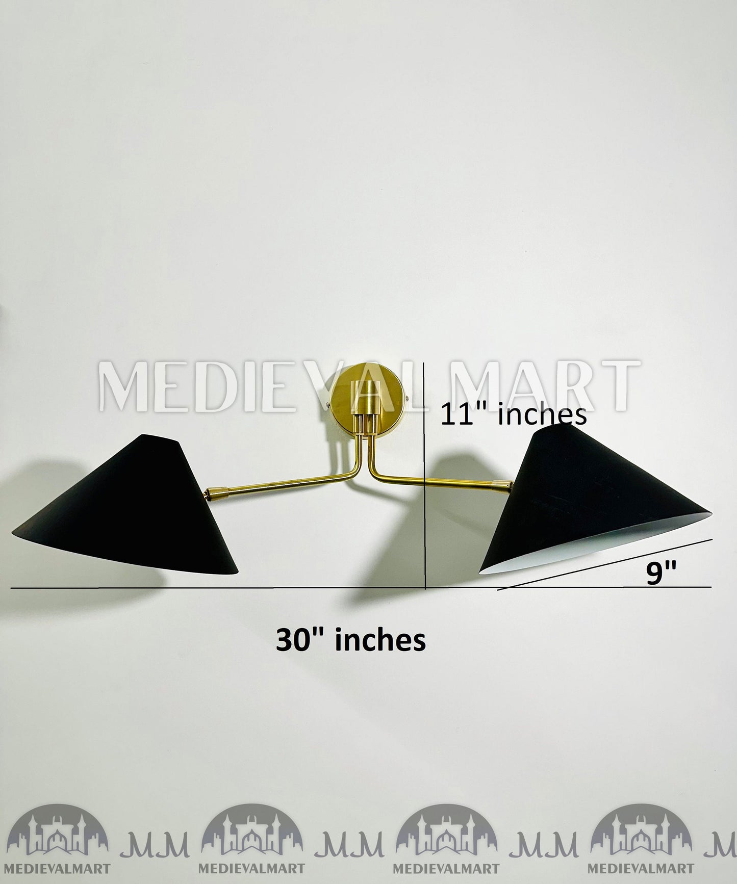 MEDIEVALMART FR Applique Murale en Laiton Fabriquée à la Main : Luminaire