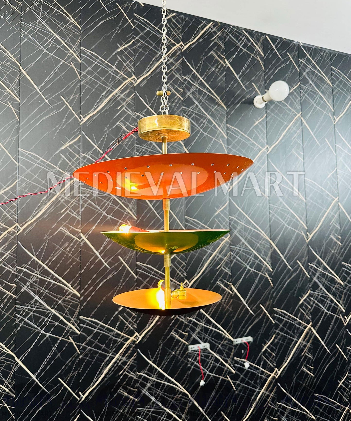 MEDIEVALMART FR Ensemble De Gantelets Dorés Inspirés De Sauron Witcher LOTR Avec Étoile Bleue – Gants D’Armure Cosplay