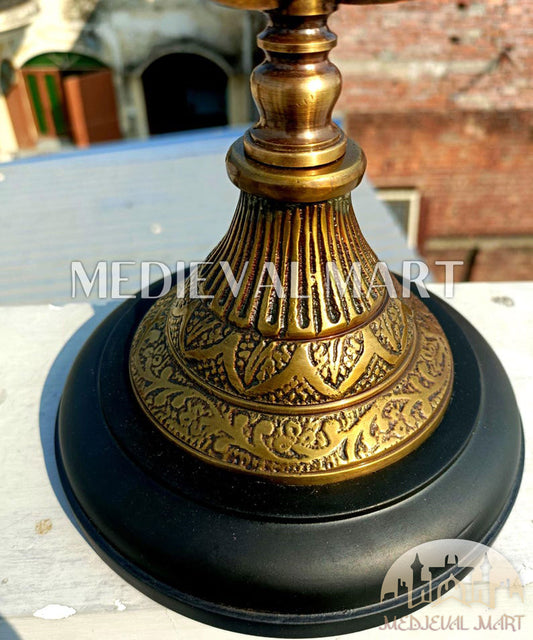 MEDIEVALMART FR Longue-Vue Nautique Antique 50X en Laiton – Télescope Portable de 18" pour Décoration Nautique