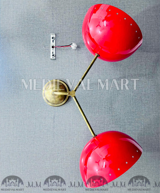 MEDIEVALMART FR Applique Murale Scarabée Vintage en Laiton : Luminaire Mural Mid-Century Modern