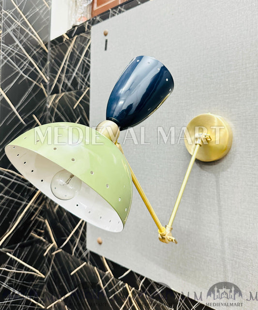 MEDIEVALMART FR Applique Murale Scarabée Vintage en Laiton : Luminaire Mural Mid-Century Modern