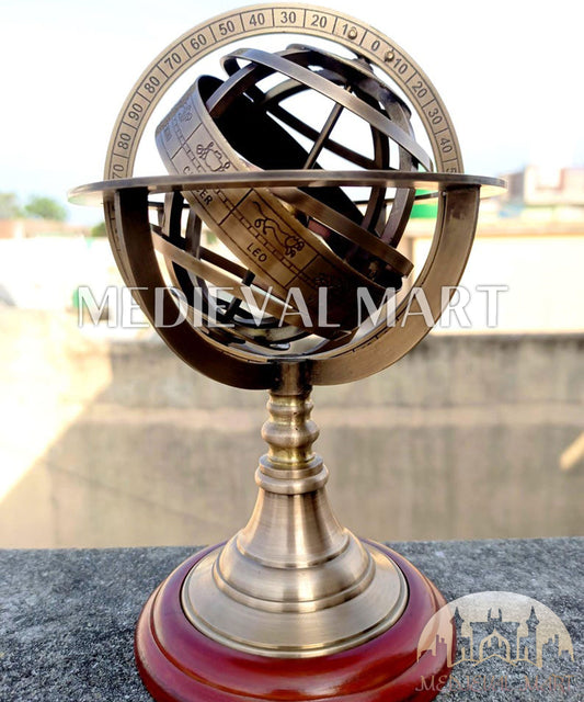 MEDIEVALMART FR Longue-Vue Nautique Antique 50X en Laiton – Télescope Portable de 18" pour Décoration Nautique