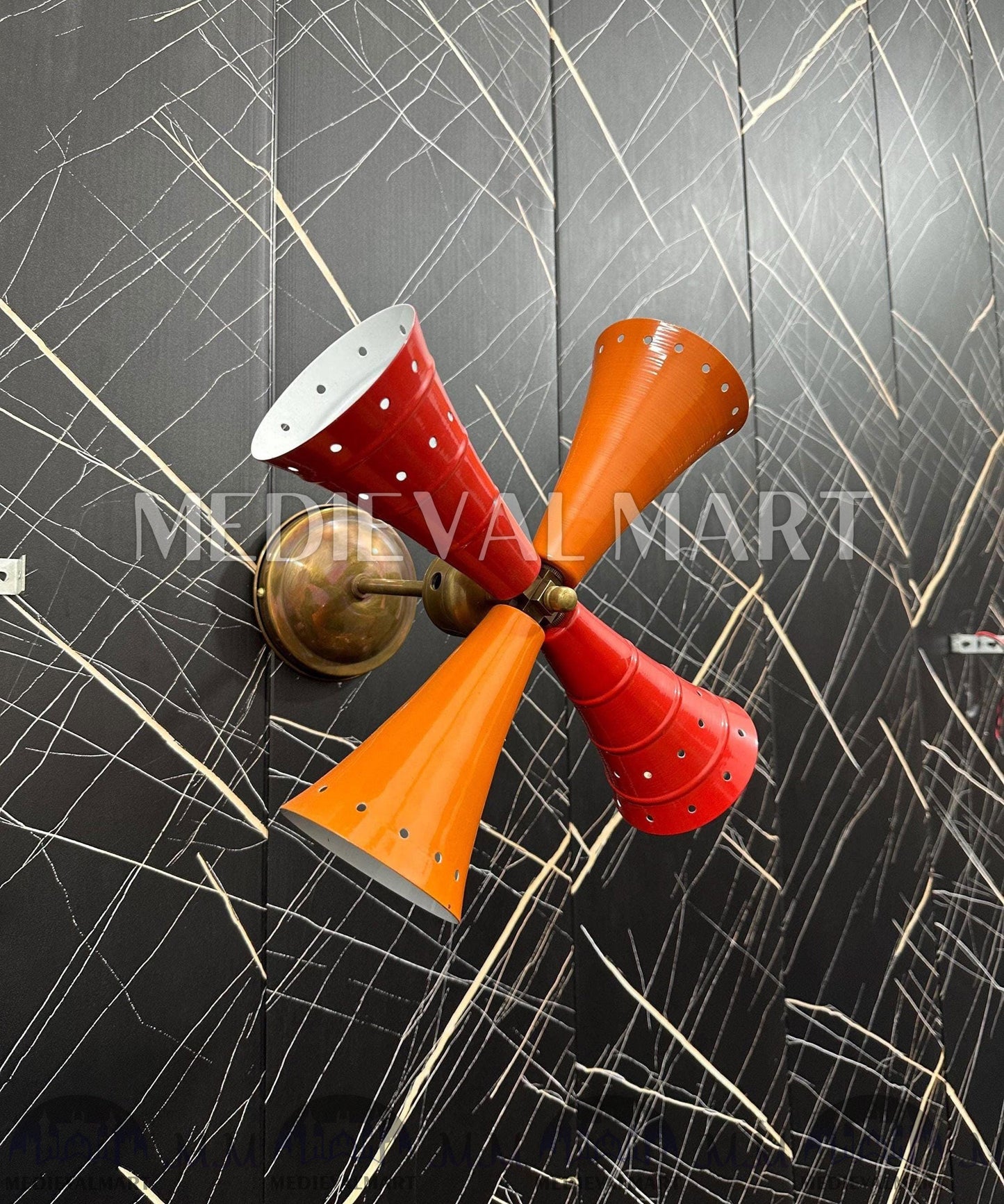 MEDIEVALMART FR Applique Murale en Laiton Fabriquée à la Main : Luminaire