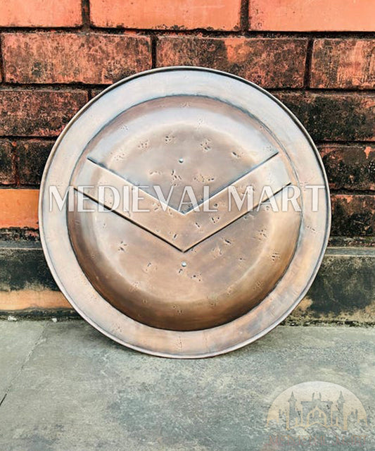 MEDIEVALMART FR Bouclier Viking Iconique Jarl Borg à Pointes en Fer – Bouclier Viking Battleworn | Cadeau pour Papa