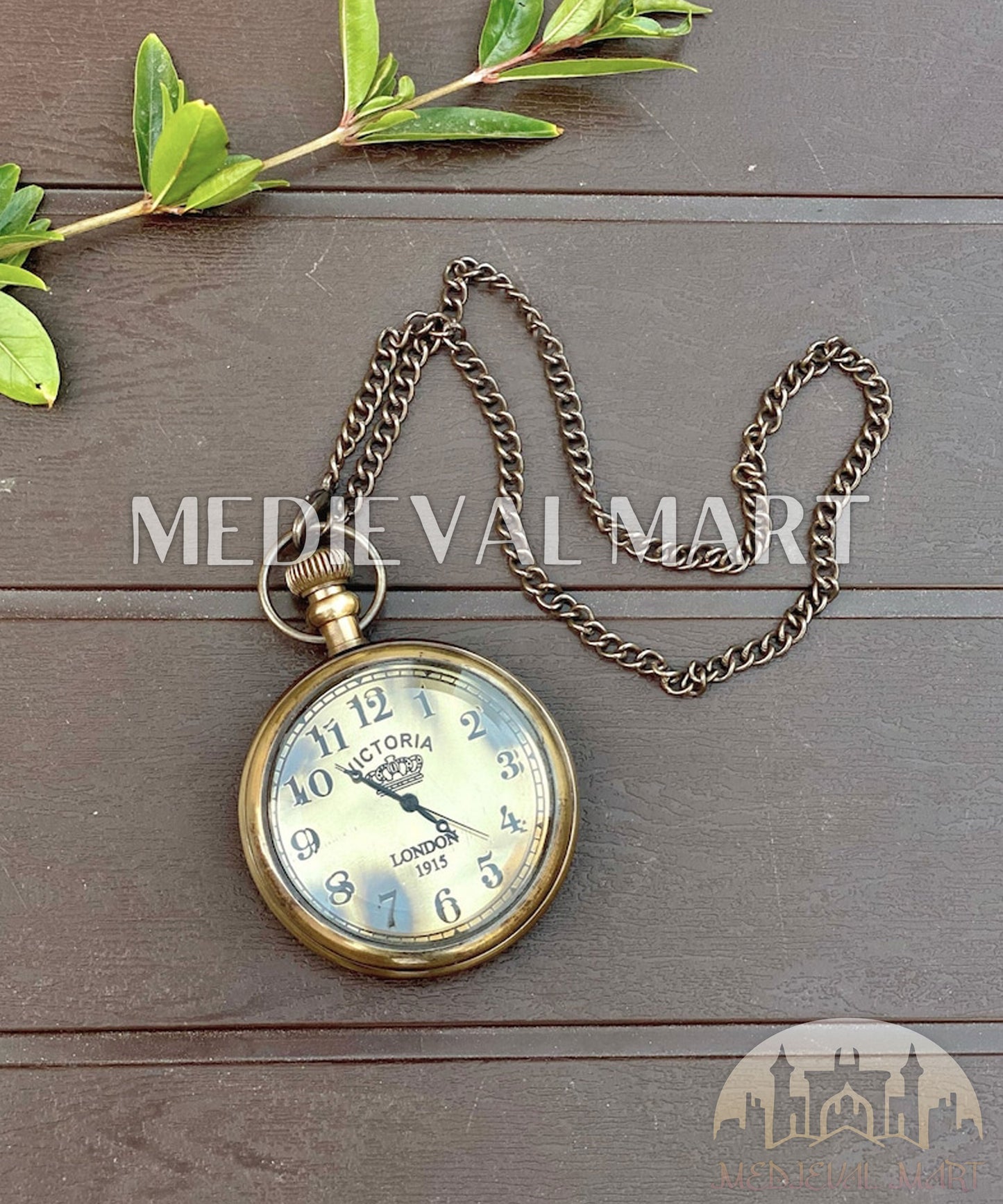 MEDIEVALMART FR Boussole Nautique Vintage Trip Gear en Laiton – Finition Or Brillant avec Base en Bois | Cadeau pour Maman