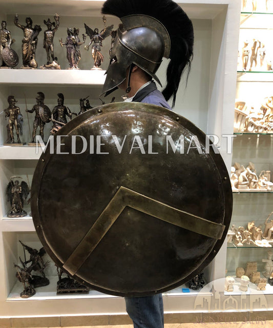 MEDIEVALMART FR Bouclier Viking Iconique Jarl Borg à Pointes en Fer – Bouclier Viking Battleworn | Cadeau pour Papa