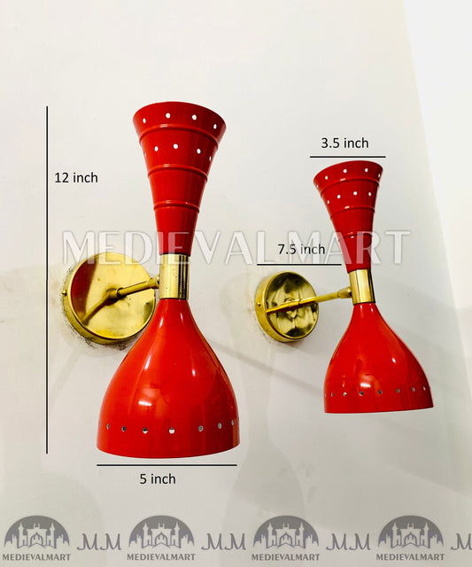 MEDIEVALMART FR Applique Murale Scarabée Vintage en Laiton : Luminaire Mural Mid-Century Modern