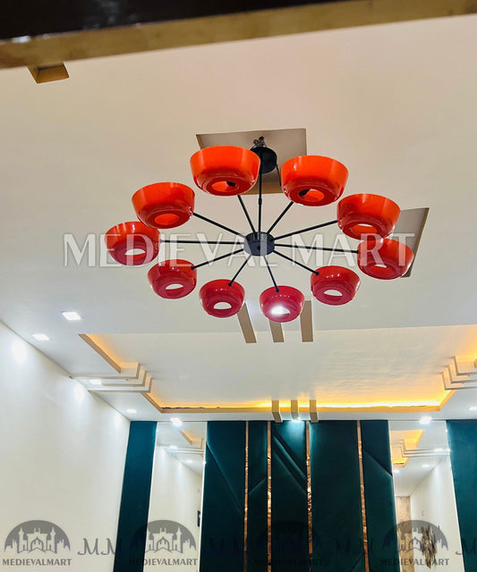 MEDIEVALMART FR Ensemble De Gantelets Dorés Inspirés De Sauron Witcher LOTR Avec Étoile Bleue – Gants D’Armure Cosplay