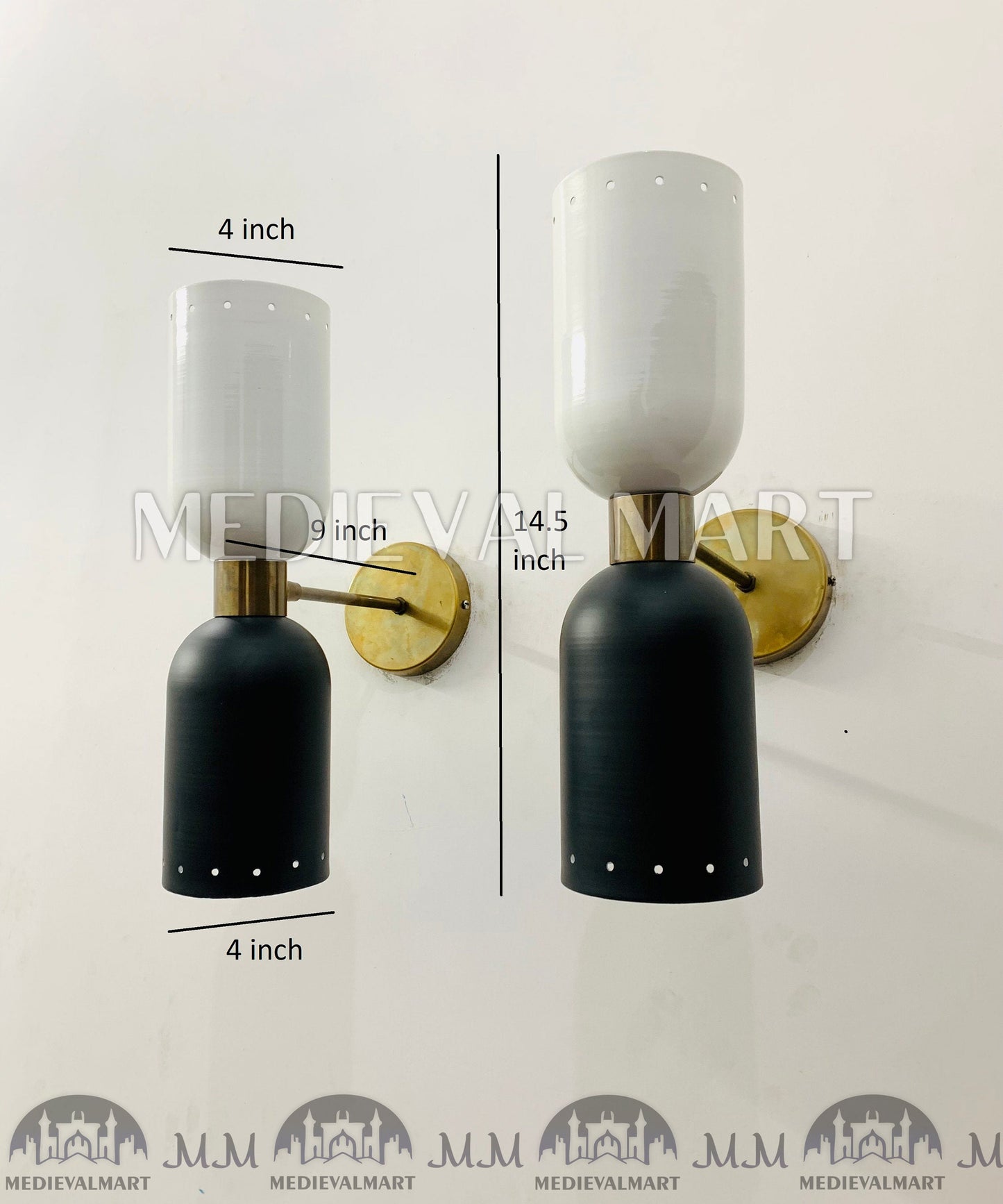 MEDIEVALMART FR Applique Murale en Laiton Fabriquée à la Main : Luminaire