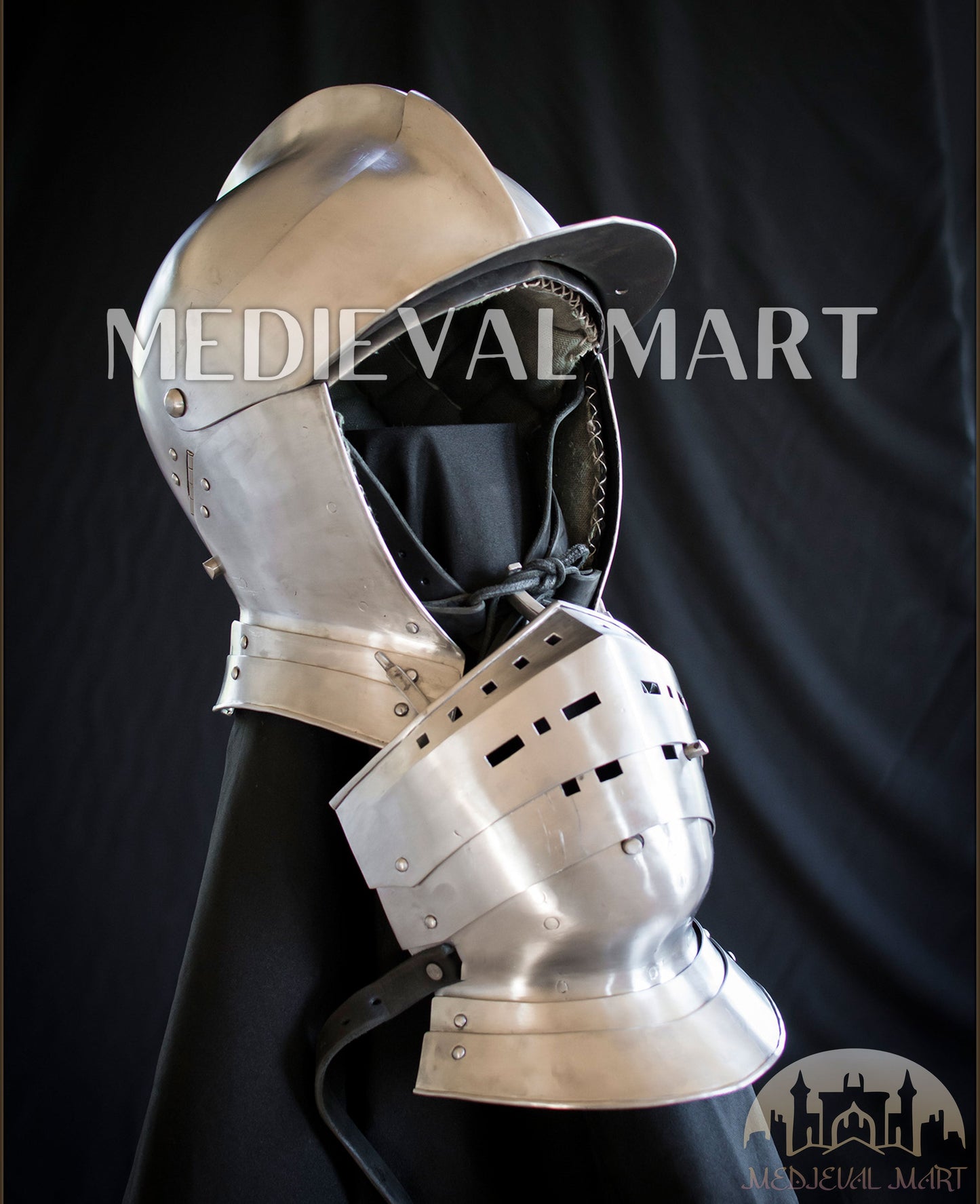 MEDIEVALMART FR Ensemble Exclusif De Gantelets Noirs Inspirés De Sauron Witcher LOTR Avec Décor Doré