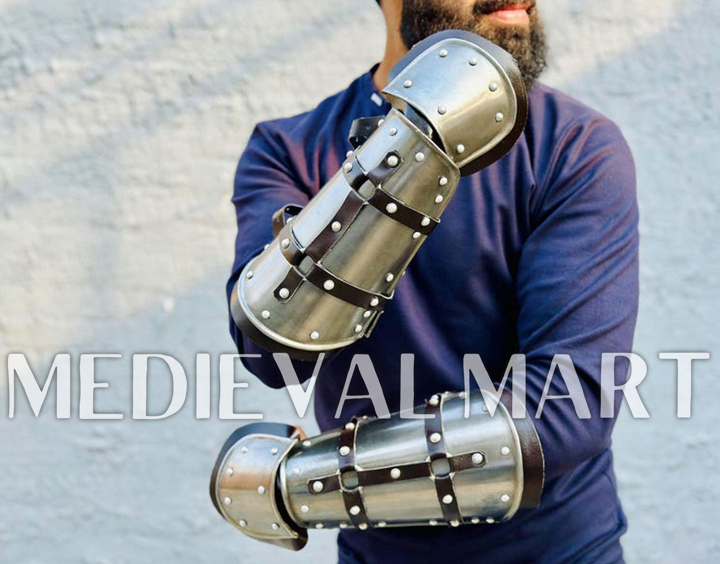 MEDIEVALMART FR Ensemble Exclusif De Gantelets Noirs Inspirés De Sauron Witcher LOTR Avec Décor Doré