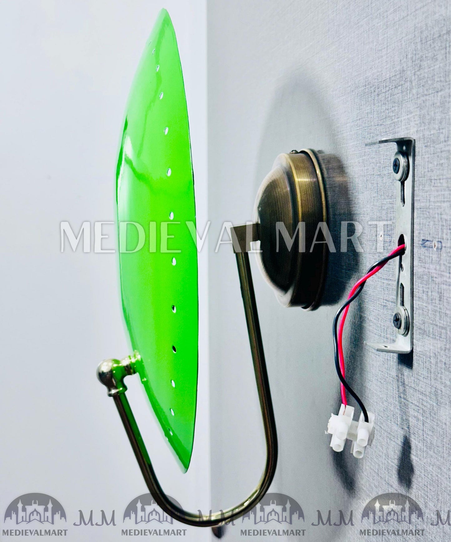 MEDIEVALMART FR Applique Murale Scarabée Vintage en Laiton : Luminaire Mural Mid-Century Modern