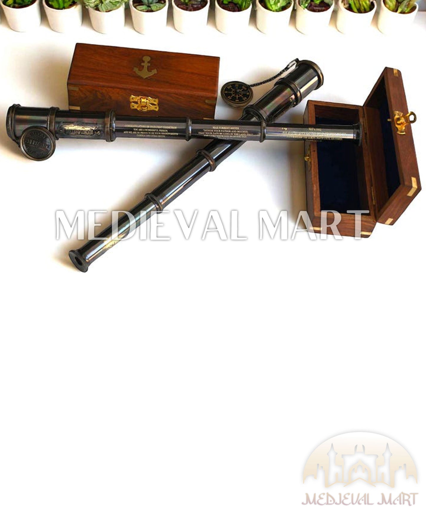 MEDIEVALMART FR Bouclier Médiéval Templier Inspiré de la Croix Zelda & Diable en Bois – Finition Bleue & Or | Cadeau pour Noël