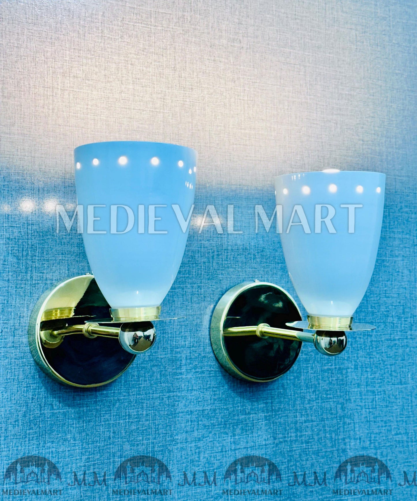 MEDIEVALMART FR Applique Murale en Laiton Fabriquée à la Main : Luminaire