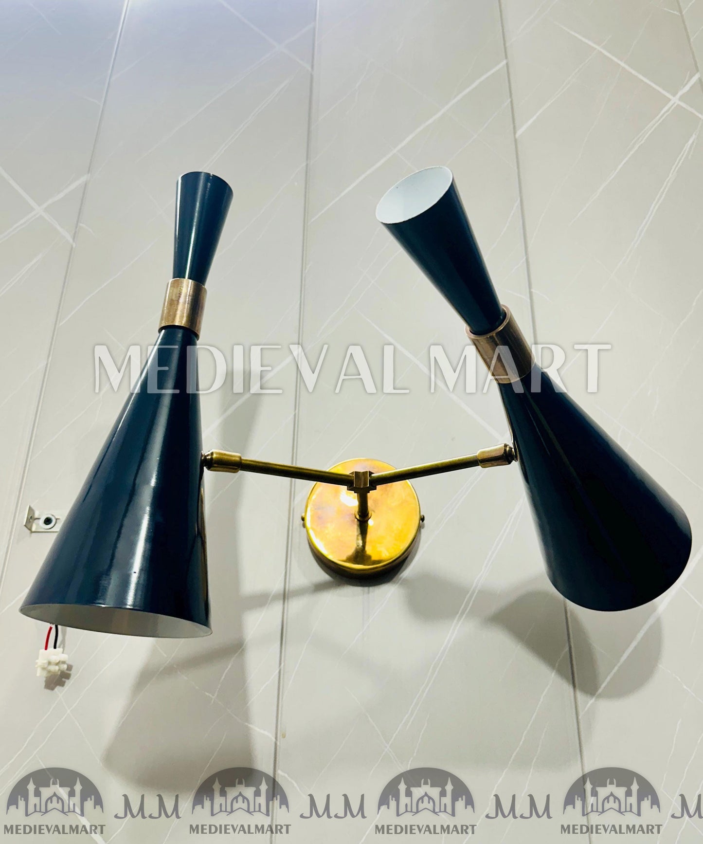 MEDIEVALMART FR Applique Murale en Laiton Fabriquée à la Main : Luminaire