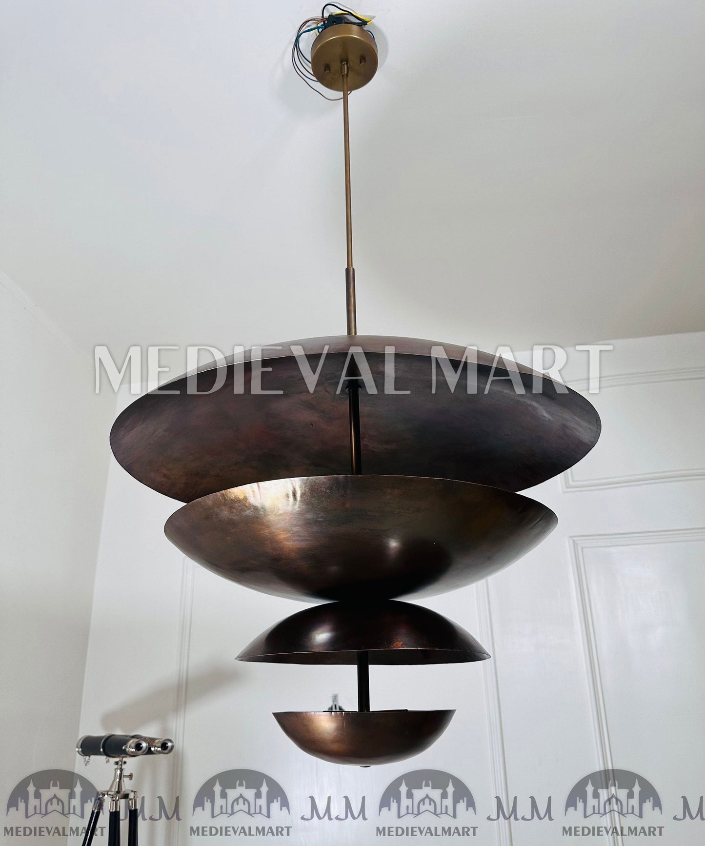 MEDIEVALMART FR Ensemble De Gantelets Dorés Inspirés De Sauron Witcher LOTR Avec Étoile Bleue – Gants D’Armure Cosplay