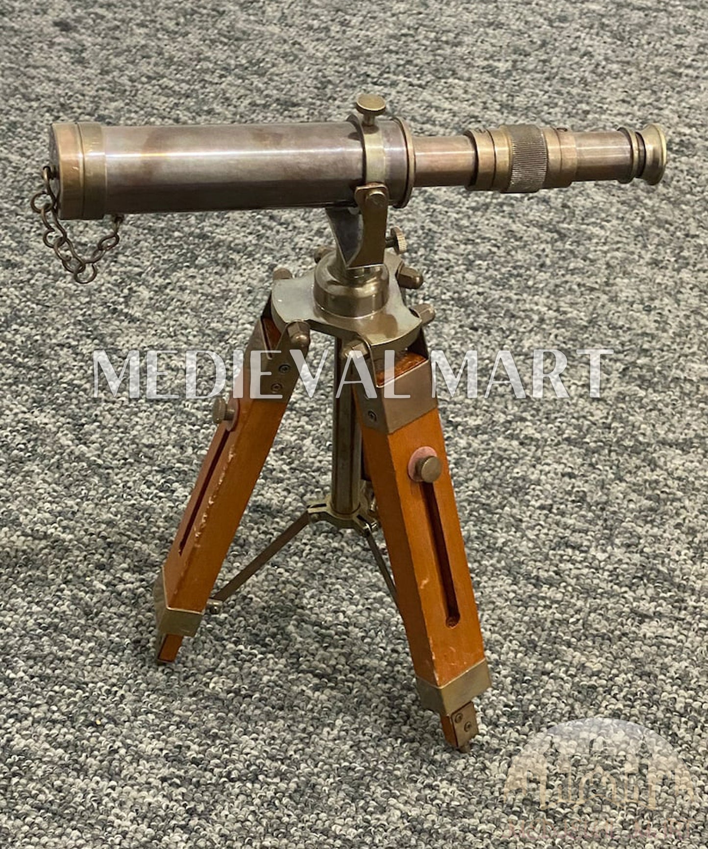 MEDIEVALMART FR Bouclier Médiéval Templier Inspiré de la Croix Zelda & Diable en Bois – Finition Bleue & Or | Cadeau pour Noël