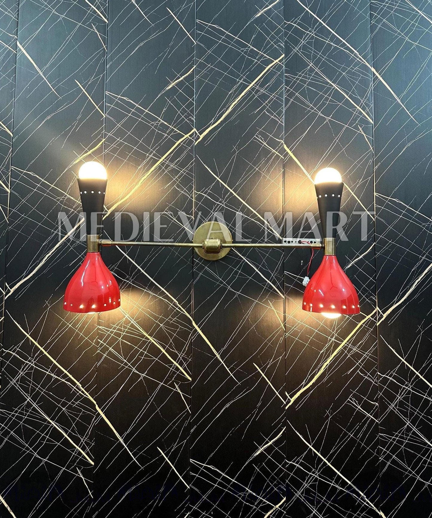 MEDIEVALMART FR Applique Murale en Laiton Fabriquée à la Main : Luminaire