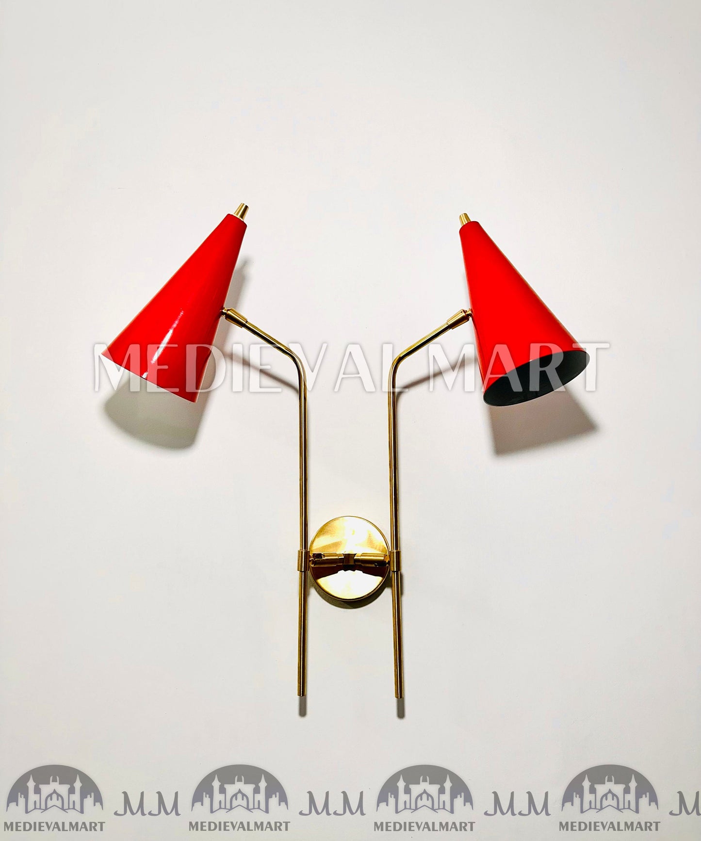 MEDIEVALMART FR Applique Murale Scarabée Vintage en Laiton : Luminaire Mural Mid-Century Modern