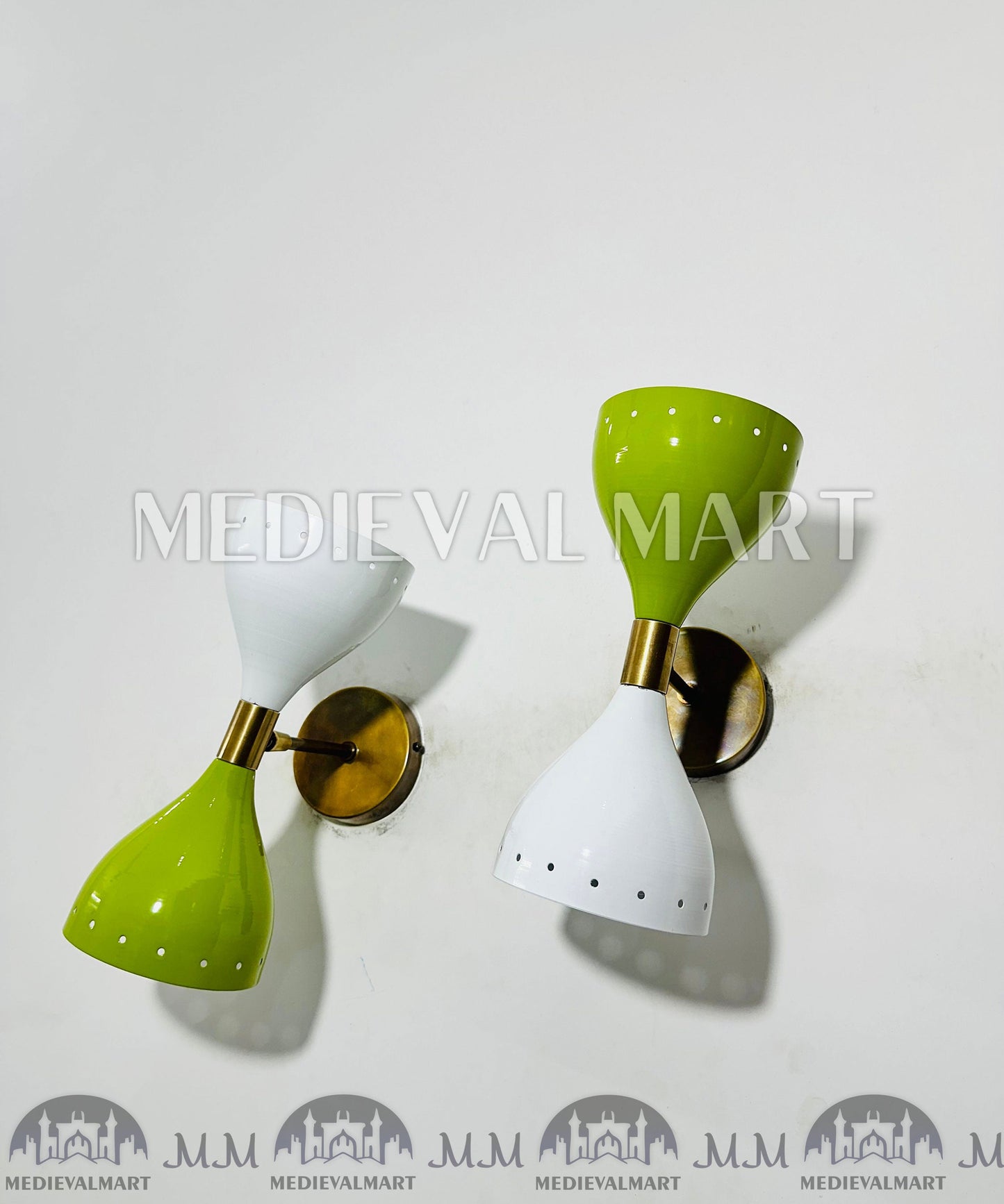 MEDIEVALMART FR Applique Murale Scarabée Vintage en Laiton : Luminaire Mural Mid-Century Modern