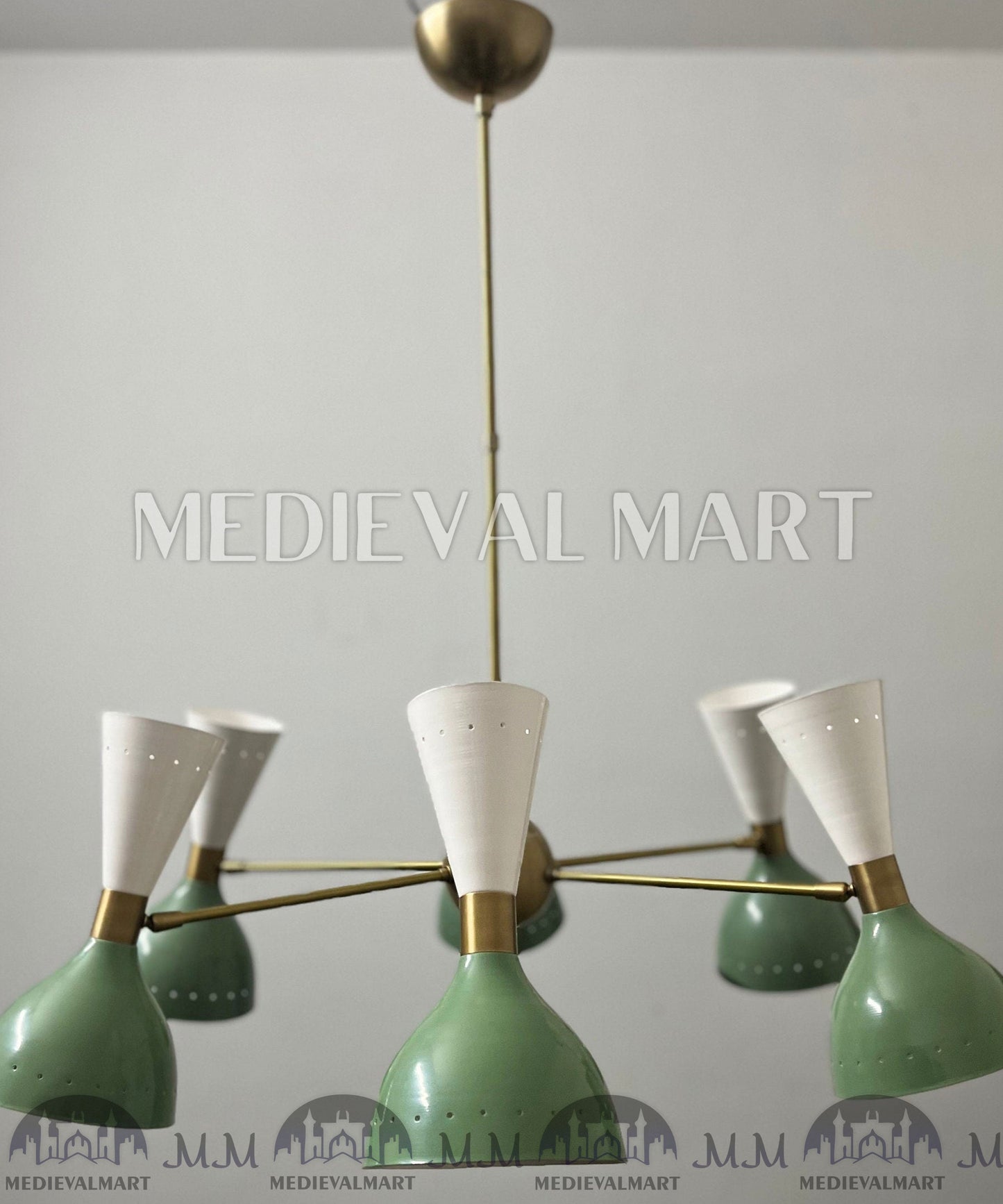 MEDIEVALMART FR Ensemble De Gantelets Dorés Inspirés De Sauron Witcher LOTR Avec Étoile Bleue – Gants D’Armure Cosplay