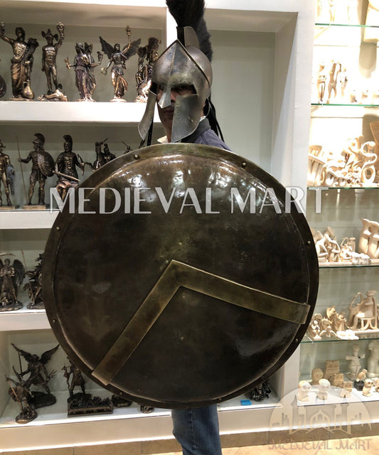 MEDIEVALMART FR Bouclier Viking Iconique Jarl Borg à Pointes en Fer – Bouclier Viking Battleworn | Cadeau pour Papa