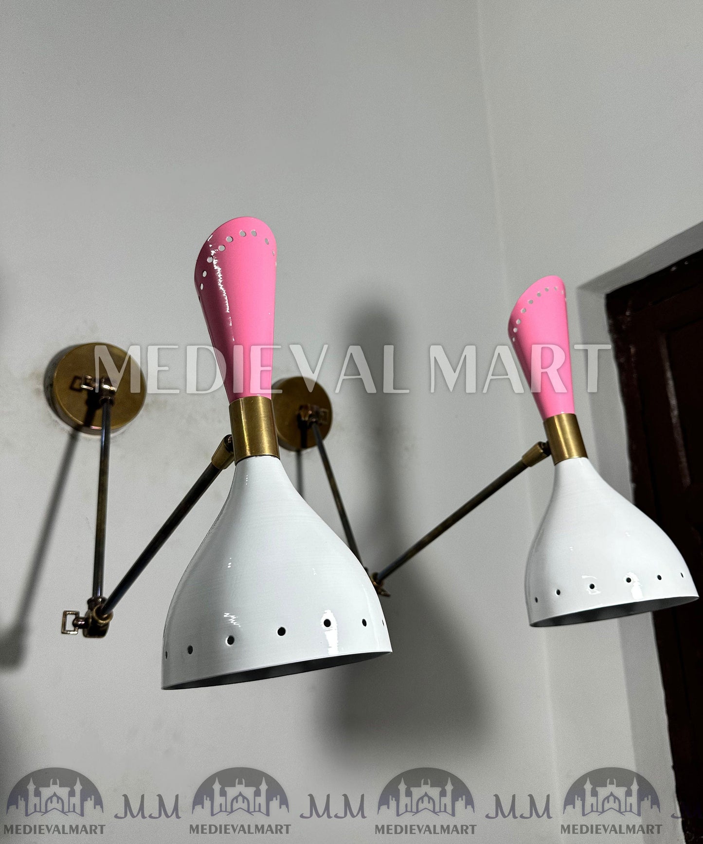 MEDIEVALMART FR Applique Murale en Laiton Fabriquée à la Main : Luminaire