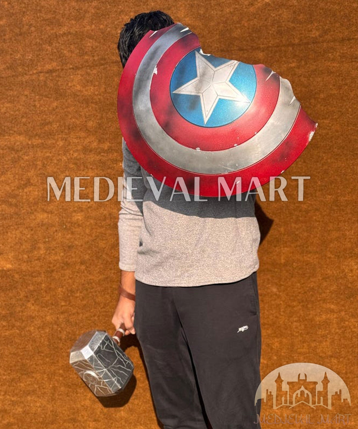 MEDIEVALMART FR Bouclier Endommagé de Steve Rogers – First Avengers | Cadeau pour Cosplay