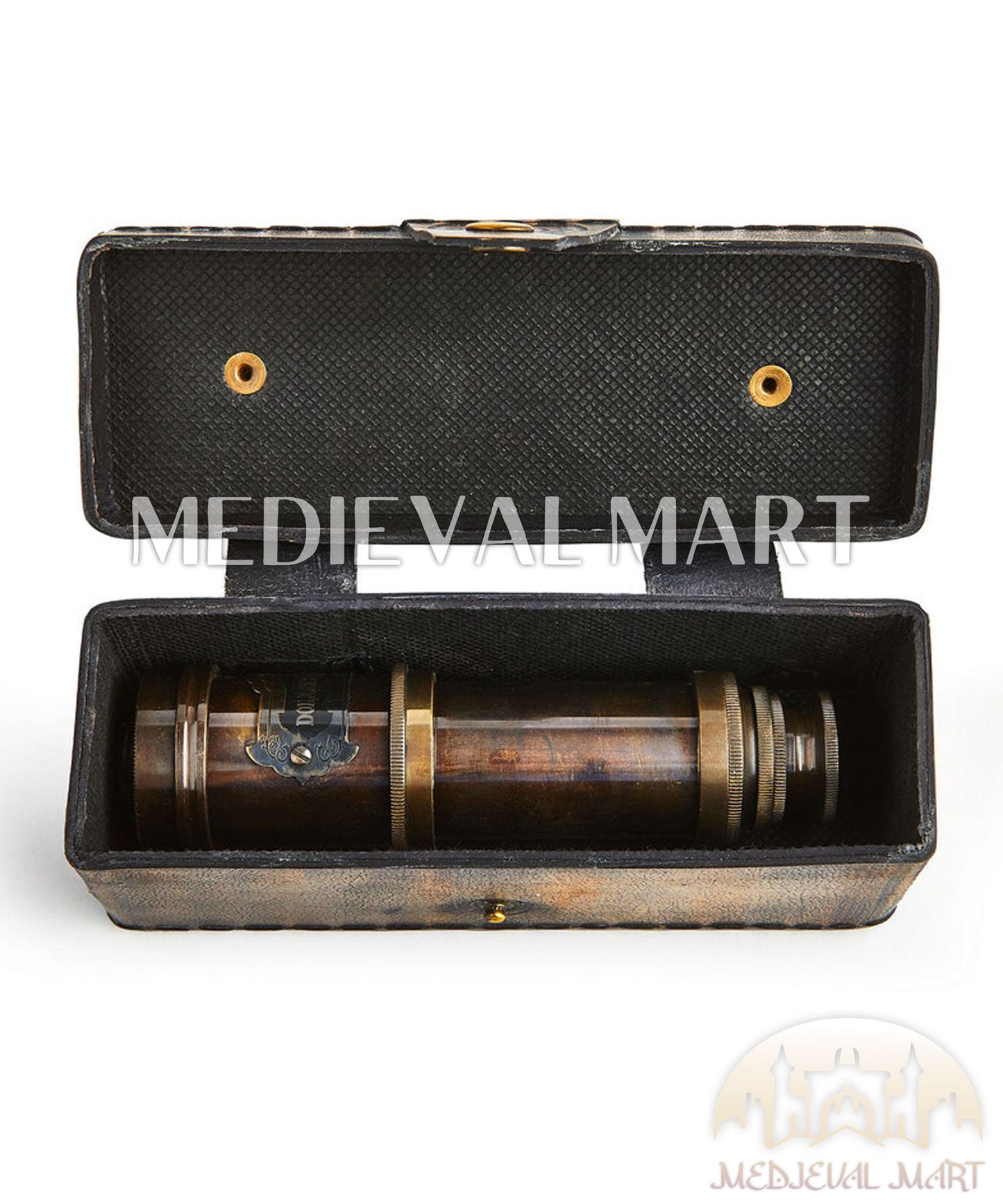 MEDIEVALMART FR Bouclier Médiéval Templier Inspiré de la Croix Zelda & Diable en Bois – Finition Bleue & Or | Cadeau pour Noël