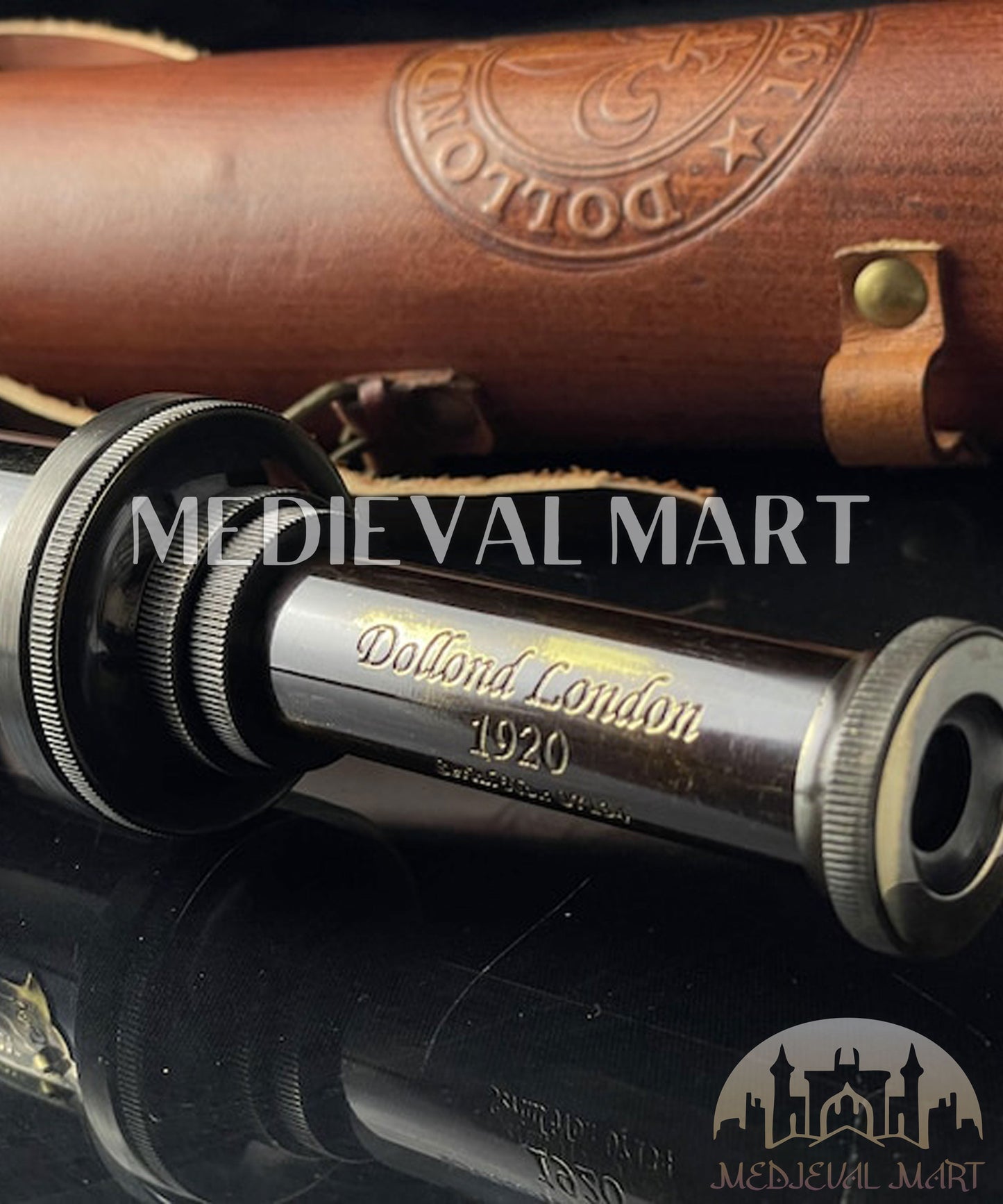 MEDIEVALMART FR Bouclier Médiéval Templier Inspiré de la Croix Zelda & Diable en Bois – Finition Bleue & Or | Cadeau pour Noël