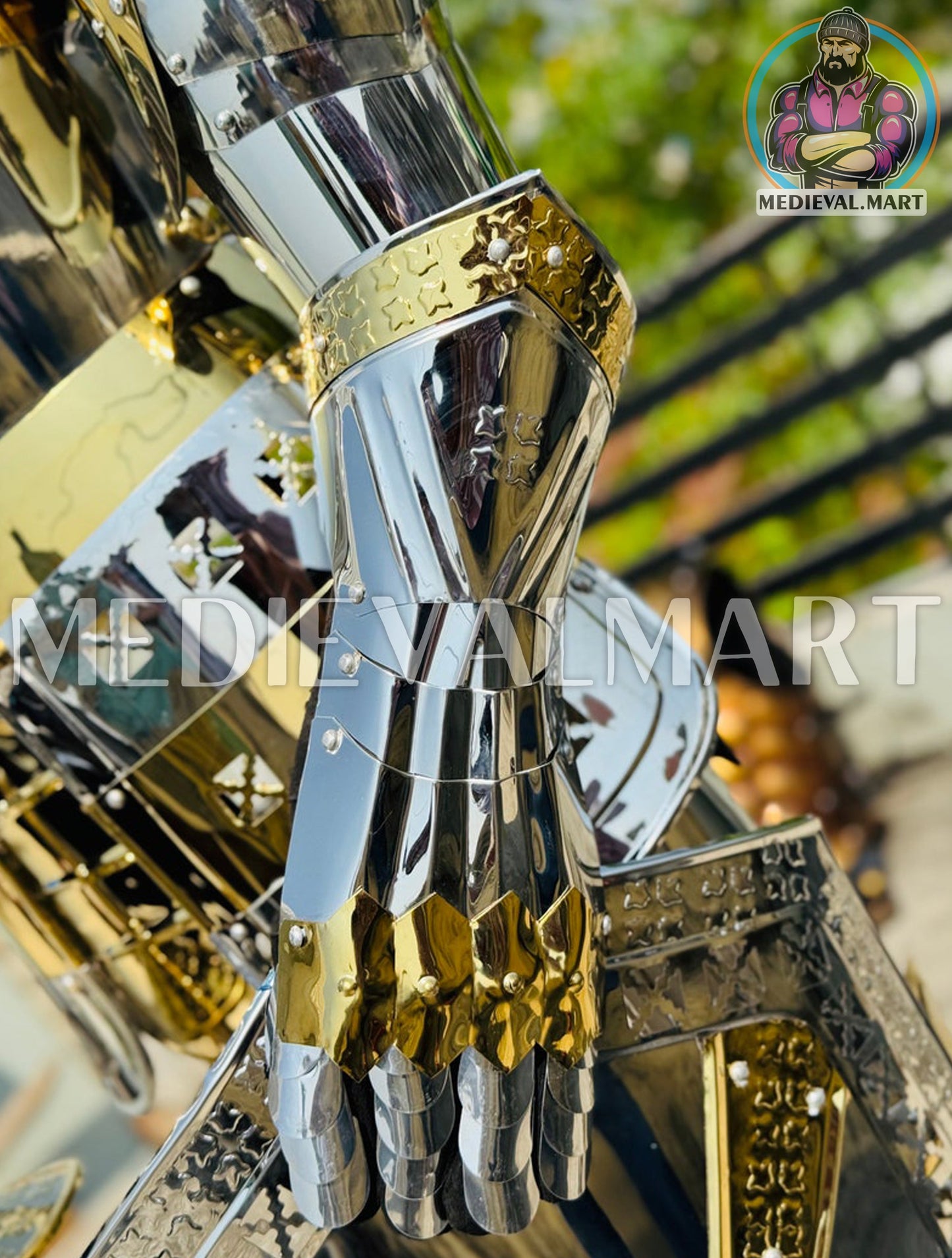MEDIEVALMART FR Armure Médiévale de l’Empire Romain Kastenbrust – Armure Complète en Plaques avec Épée Alexander (ROA 1332)