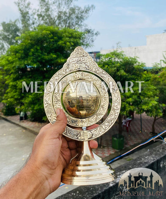 MEDIEVALMART FR Longue-Vue Nautique Antique 50X en Laiton – Télescope Portable de 18" pour Décoration Nautique