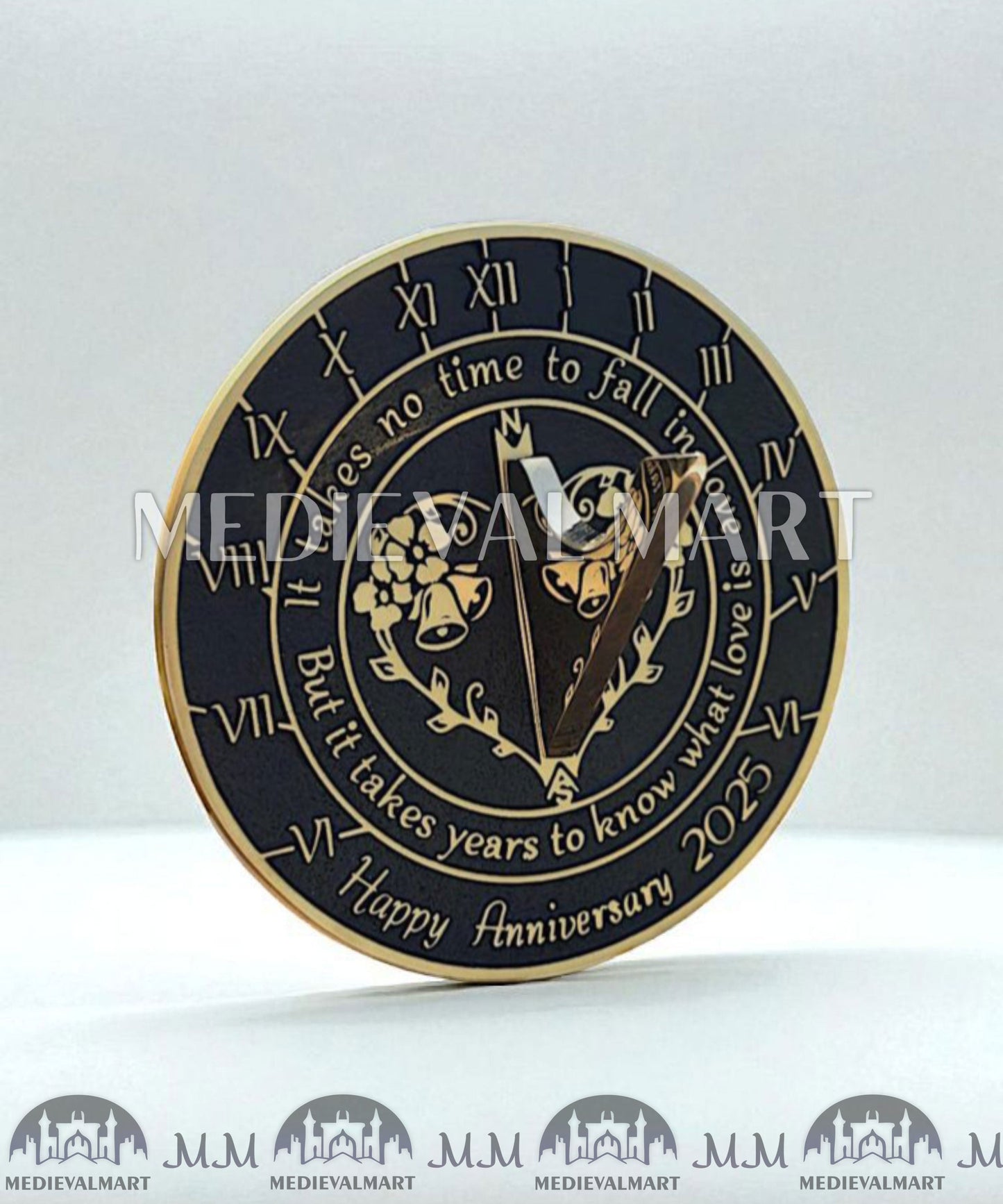 MEDIEVALMART FR Bouclier Viking Iconique Valhalla Noir/Gris – Ivar le Désossé avec Pointes en Fer | Cadeau pour Papa