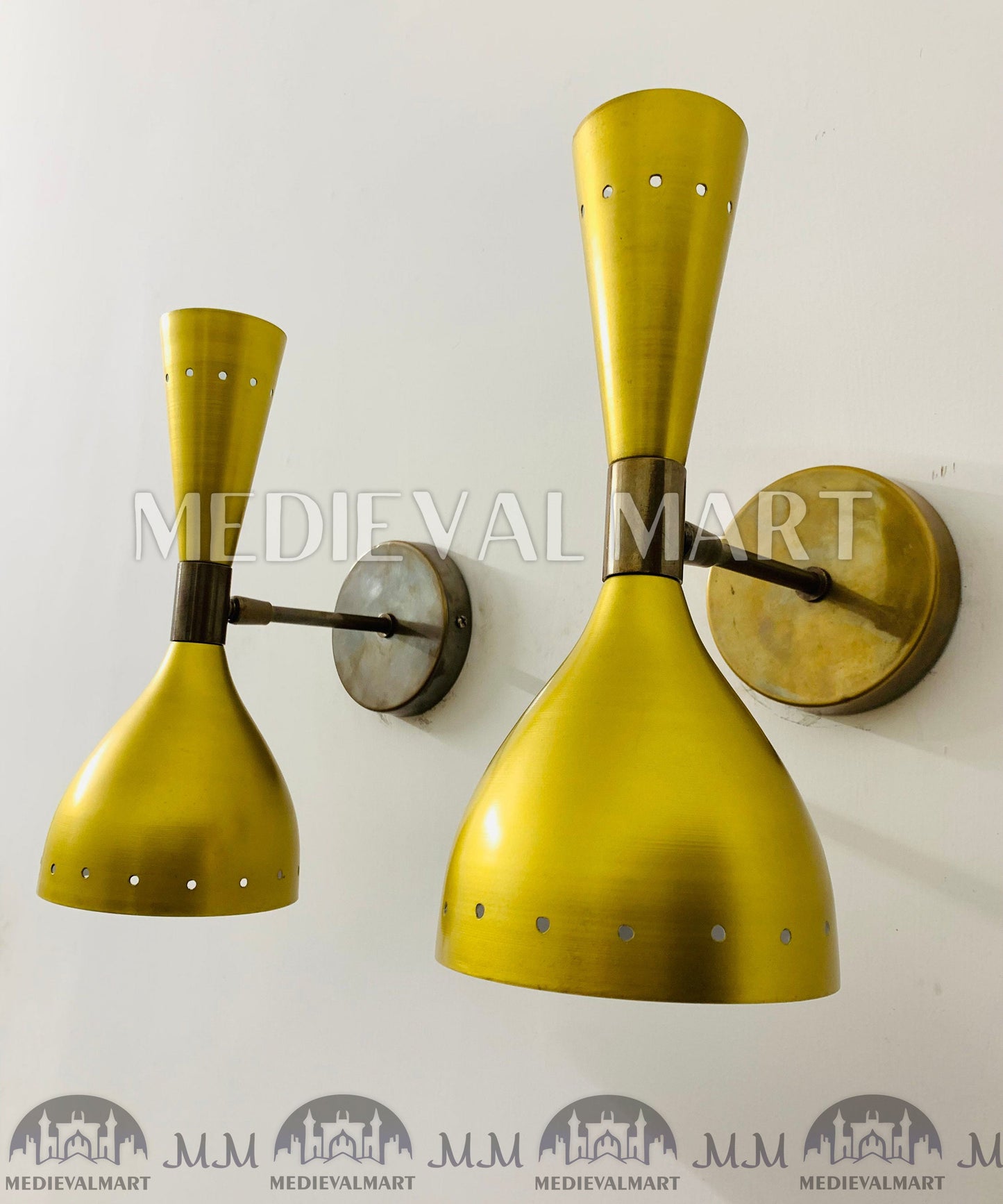 MEDIEVALMART FR Applique Murale en Laiton Fabriquée à la Main : Luminaire