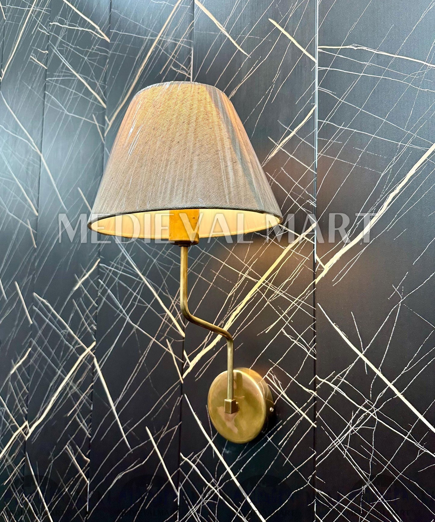 MEDIEVALMART FR Applique Murale en Laiton Fabriquée à la Main : Luminaire