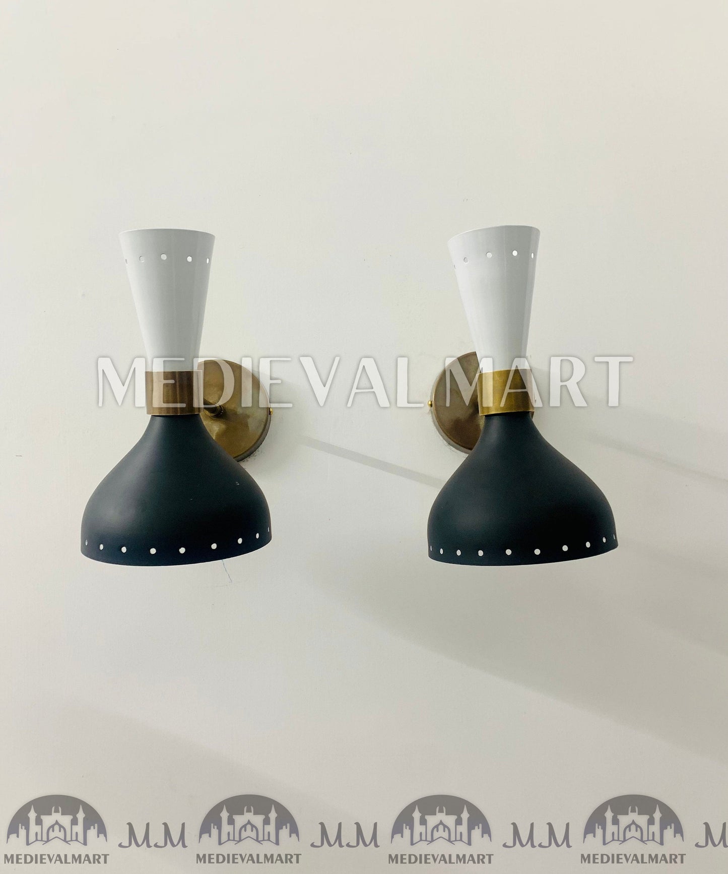 MEDIEVALMART FR Applique Murale Scarabée Vintage en Laiton : Luminaire Mural Mid-Century Modern