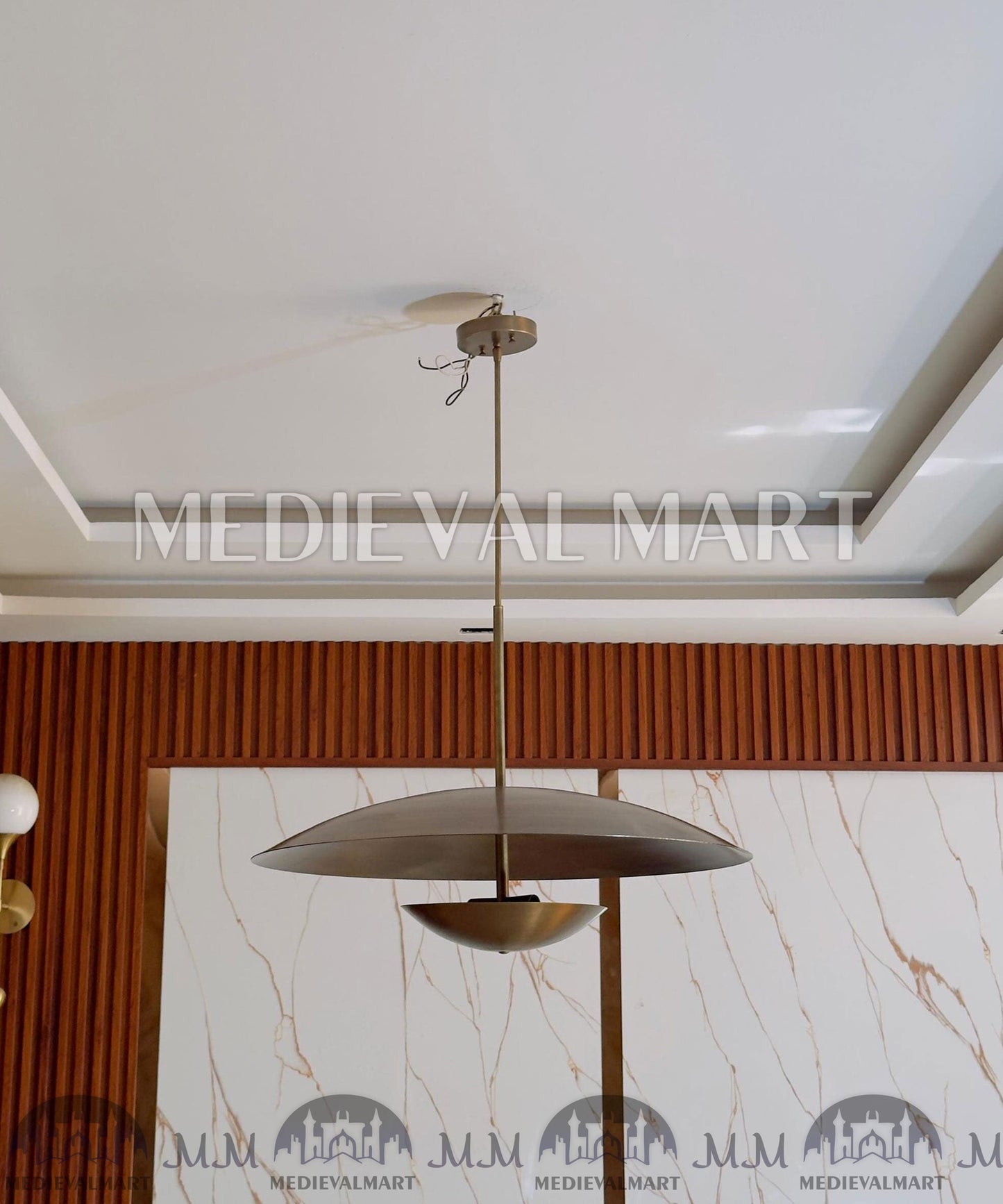 MEDIEVALMART FR Ensemble De Gantelets Dorés Inspirés De Sauron Witcher LOTR Avec Étoile Bleue – Gants D’Armure Cosplay