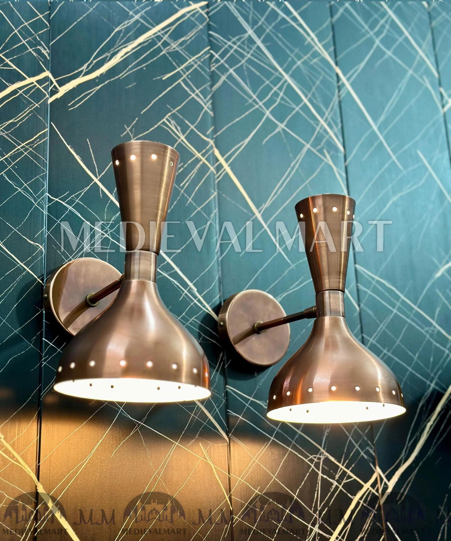 MEDIEVALMART FR Applique Murale en Laiton Fabriquée à la Main : Luminaire