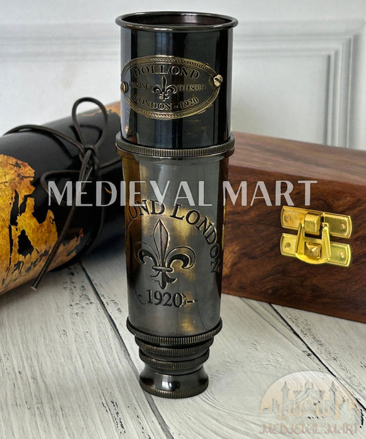 MEDIEVALMART FR Bouclier Médiéval Templier Inspiré de la Croix Zelda & Diable en Bois – Finition Bleue & Or | Cadeau pour Noël