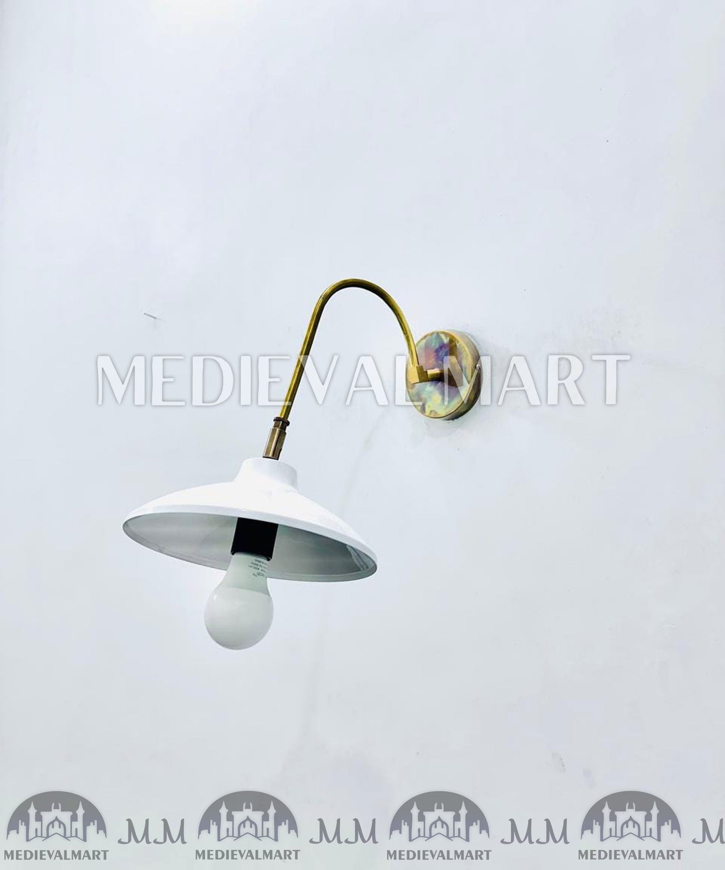 MEDIEVALMART FR Applique Murale Scarabée Vintage en Laiton : Luminaire Mural Mid-Century Modern